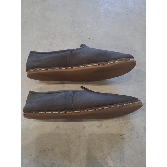 Sabah Leather Handmade  Loafers Ashland Gray Men SZ 39 US 7.5-8 quiet luxury - Picture 8 of 11